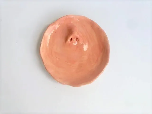 Handmade Clay Dish Nose Trinket Dish